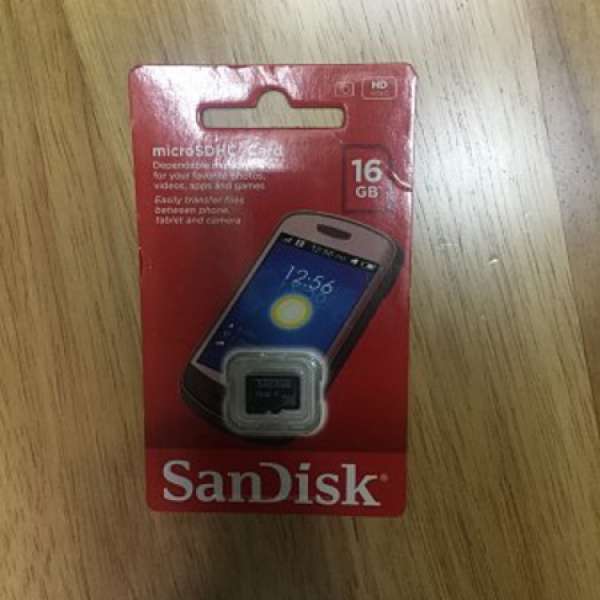 SanDisk micro SDHC 16gb card