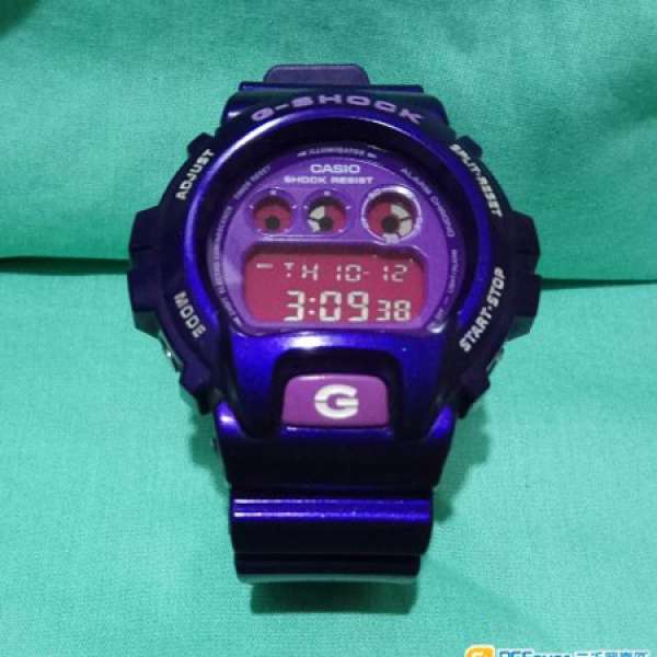 9成新CASIO G-SHOCK紫色潛水電子錶~沉悶黑色外以紫色是不二之選~