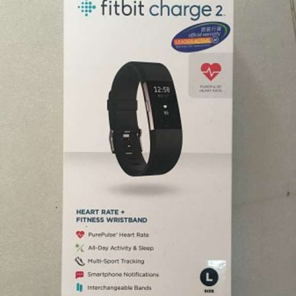 Fitbit charge 2 全新未開封，黑色