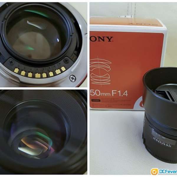 Sony 50mm F1.4 (SAL50F14) (全片幅鏡, 加 LA-EA4 接環轉接器後可於A7中使用)