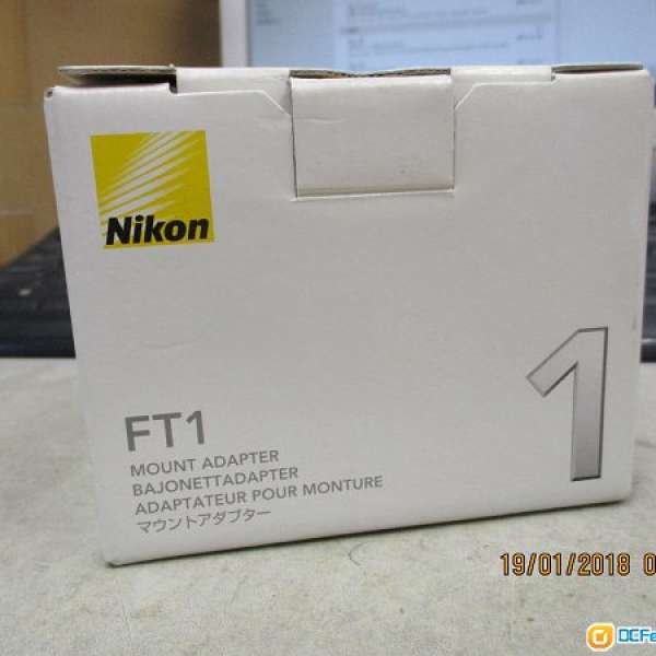 二手少用 Nikon FT1 Lens F-Mount Adapter for V1 V2 V3 J1 J5