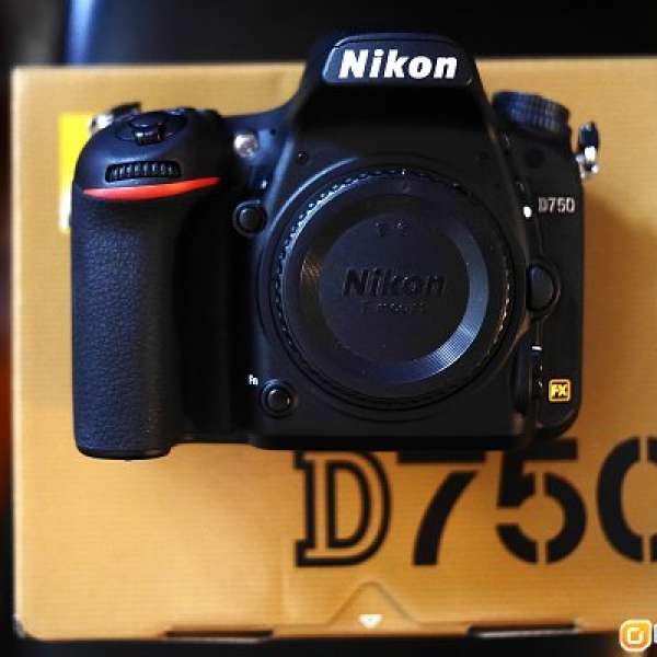 Nikon D750 香港行貨, 2017年12月2日永成購買, 原廠兩年保修, 99%新, 機身如新快門...