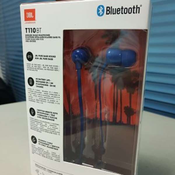 JBL T110 BT bluetooth全新藍牙耳機, 音色非常好