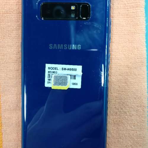 97% new Note 8 藍色 128GB 衞訊行貨