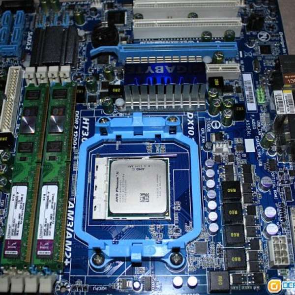 GIGABYTE GA-MA785GM-US2H 連 AMD Phenom II CPU, 機箱.