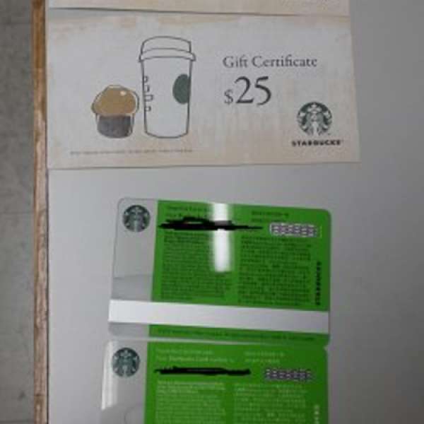 Starbucks Gift Card $50x 2 +  coupon $25 x 2