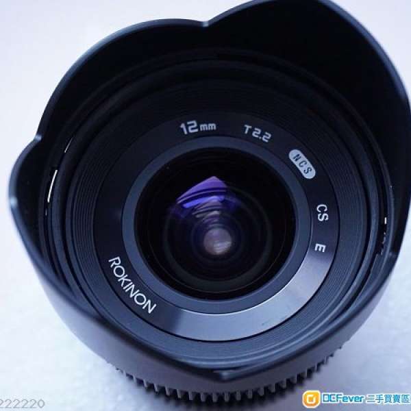 Rokinon (Samyang) 12mm T2.2 Cine Lens Sony E-mount (NEX)