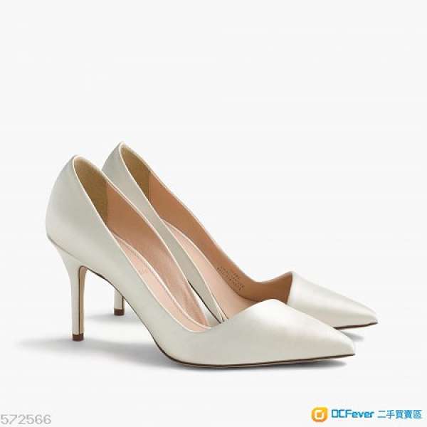 J. Crew Made in Italy Elsie Asymmetrical Pump in Ivory US 8