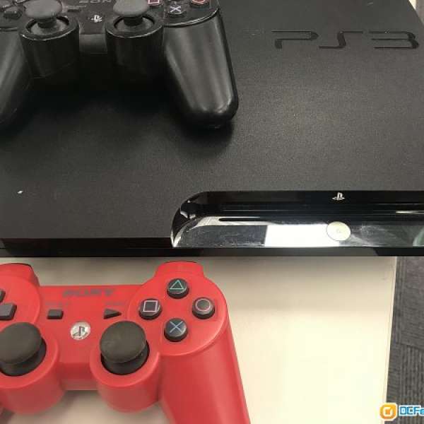 Sony play station 3 PS3 主機+2手掣+4隻game