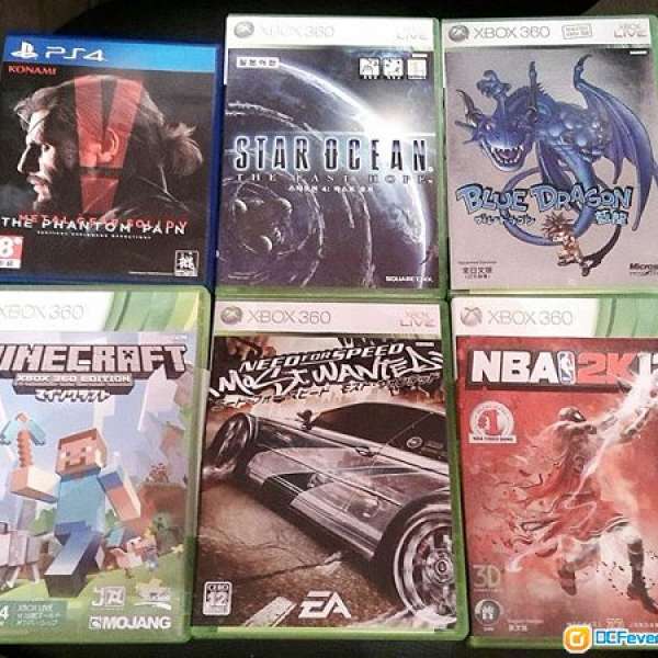 PS4 Xbox360 games 可換