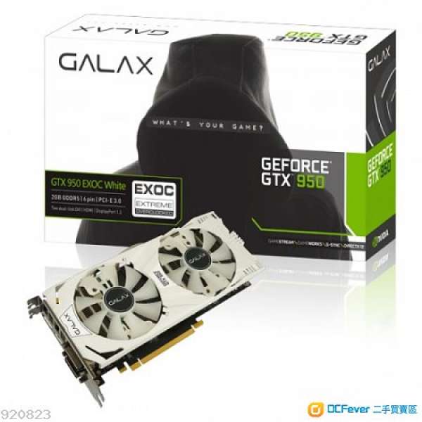 GALAX GEFORCE GTX 950 EXOC White 2GB DDR5