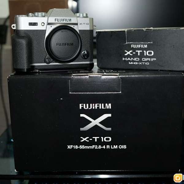 Fuji X-T10銀色機淨機身  連MHG-XT10