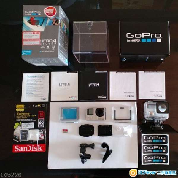GoPro Hero4 Silver Edition (連 16GB SanDisk Extreme MicroSDHC UHS-I 記憶卡
