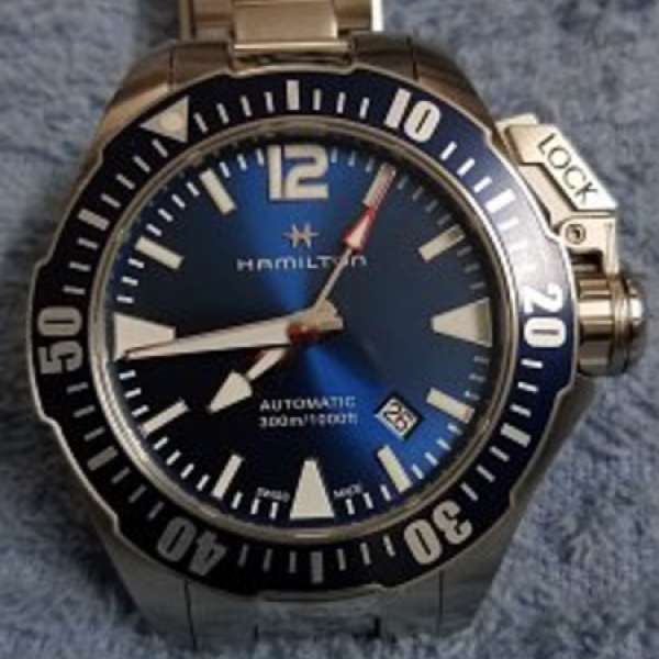 Hamilton Khaki Navy Frogman Automatic Blue