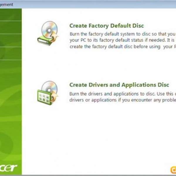Acer Aspire 5950G factory recovery disc - win7 x64 Home Premium