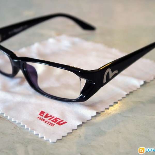 Evisu 眼鏡 (連靚多層鍍膜平光鏡片) 99.99%新