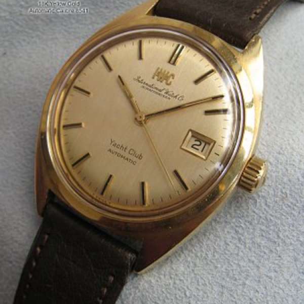 IWC yacht club 18K 黃金 自動手錶 8541B 自家製機芯 1970's