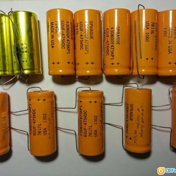 b) nos vintage capacitors古董電容