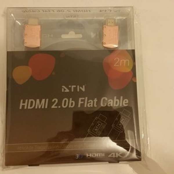 全新 ATN HDMI 2.0b flat cable 4K 2M