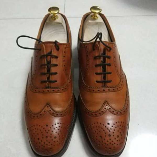 Alfred Sargent Wingtip Oxford walnut英國手工牛津皮鞋 UK8 Not LV prada Loake BV