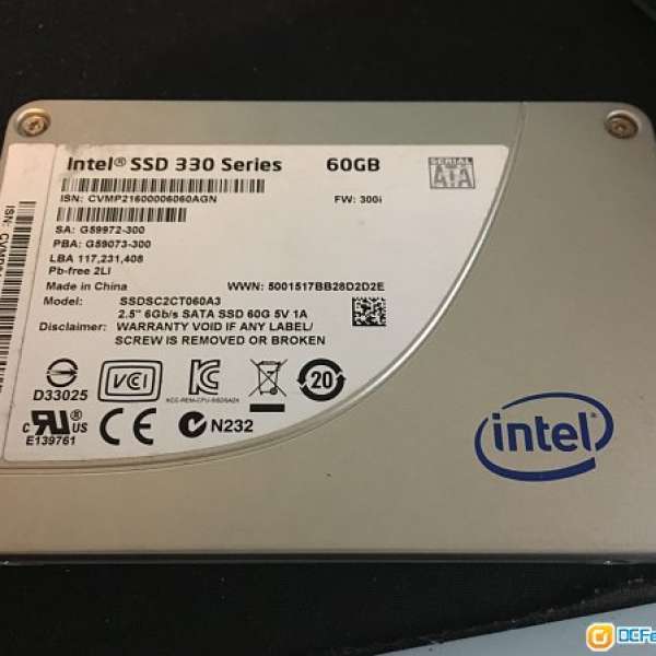 Intel 330 Series 60G ssd