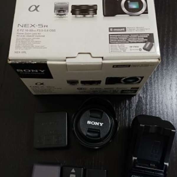 Sony NEX-5R Black + Kit lens SELP1650 98% New - SC <2,700