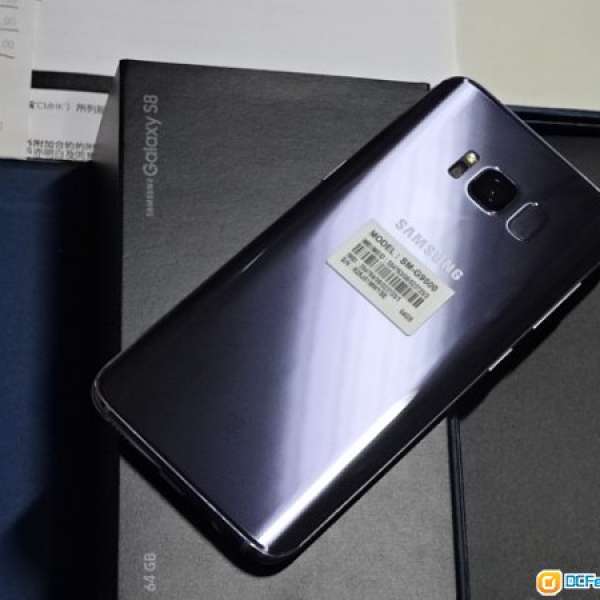 99新 無花 Samsung 三星 Galaxy S8 幻紫灰 64GB 全套 中移香港單 保至18年6月 已貼...