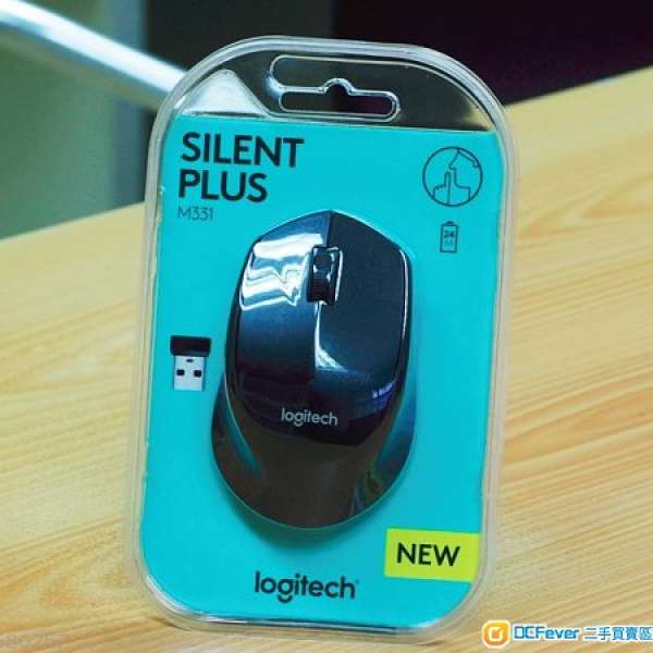 全新 Logitech 舒適 靜音 無線 滑鼠 M331 SILENT PLUS Wireless Mouse 羅技 人體工學