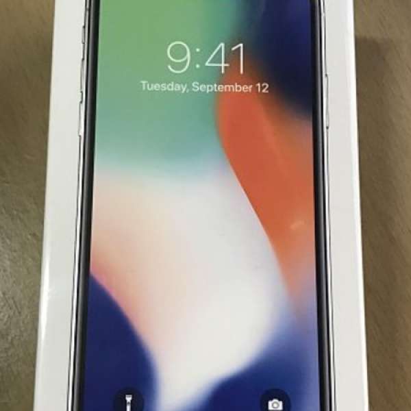 100% 全新原裝 iphone x 256 銀色