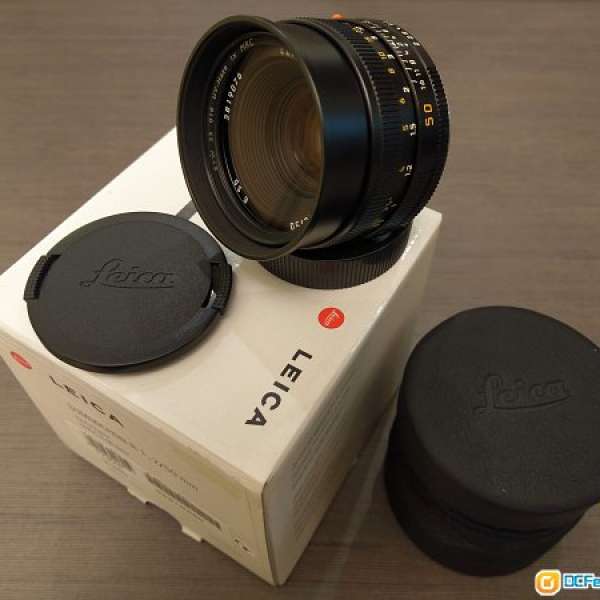 Leica Summicron-R 50mm f/2 E55 ROM (連盒, 皮套)