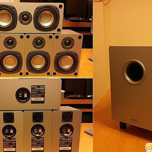 DENON天龍  好聲5.1實木喇叭+有源超低音