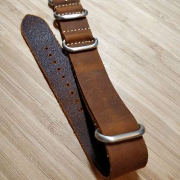 Nato / Zulu Leather Strap 皮表带 (20mm)