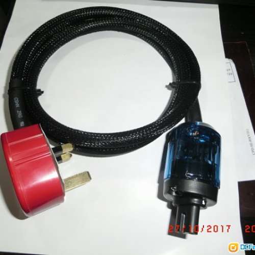 4呎德國電源線/MK-E院頭/日本鍍銠八字尾插