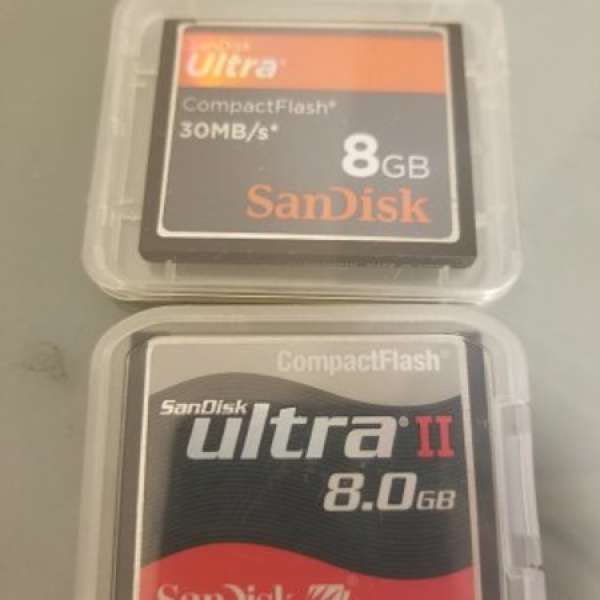 8G CF Cards x 2 => $50 total