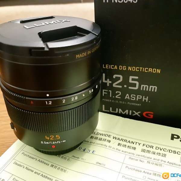 Panasonic Leica DG NOCTICRON 42.5mm / F1.2 ASPH.
