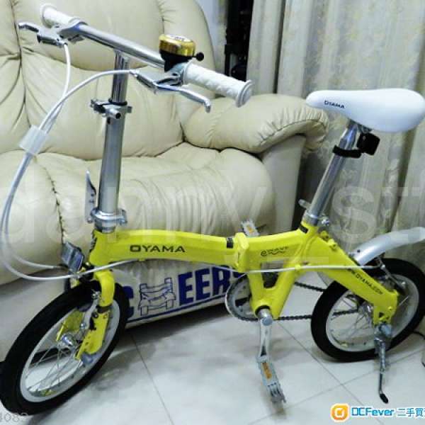OYAMA WAVE 鮮黃 K300 14"鋁架輕量摺合單車 Bike 與 Dahon Dove同級
