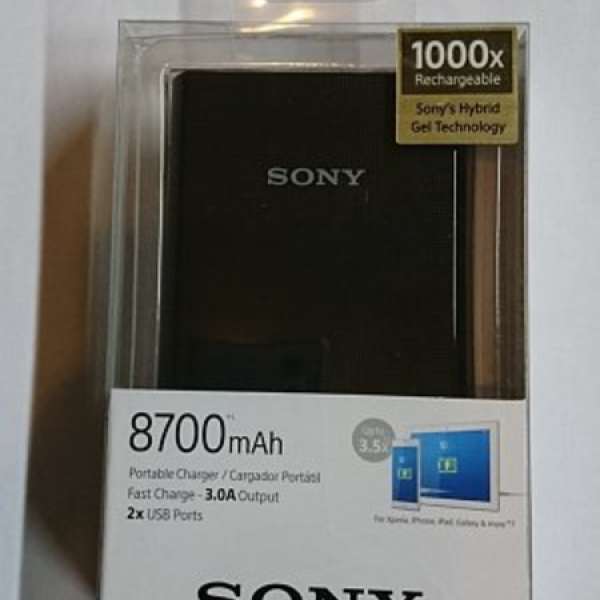 SONY CP-V9 Portable Charger 8700mAh 便攜式充電器 (全新)