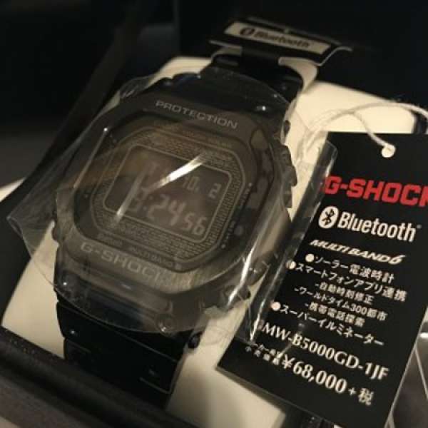 全新 Casio G-shock GMW B5000GD 1JF 黑鋼 日本保養卡 有單