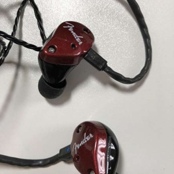 Fender FXa6 earphone紅色90%新