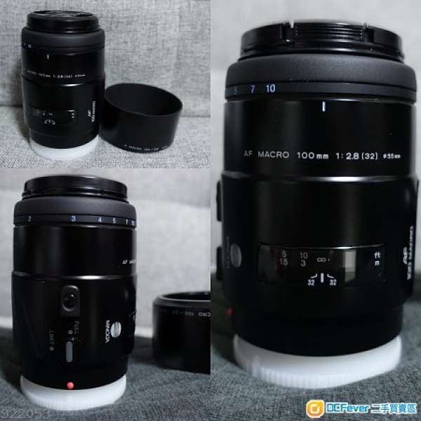 Minolta MARCO 100mm 1:2.8(32) 恒定大光圈F2.8微距鏡合Sony A mount加接環合Sony A...