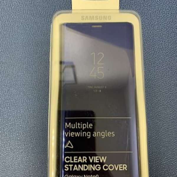 Note 9 Clear View Standing Cover  （藍色）超新