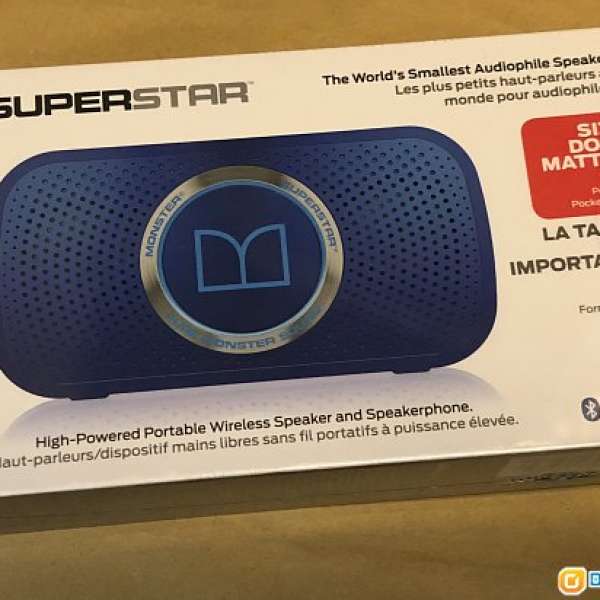 全新未開封 Monster Superstar Bluetooth Wireless Speaker