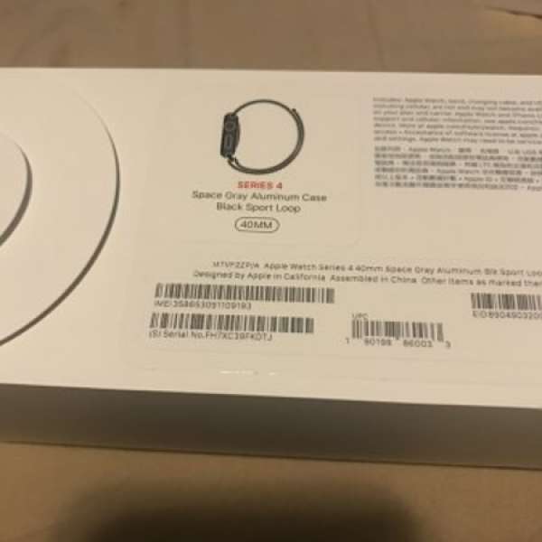 Apple Watch Series 4 space gray black sport loop 40mm Lte