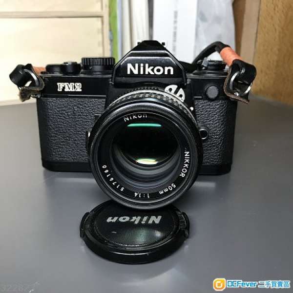 Nikon FM2 黑色 連 50mm F1.4 全套 8成近