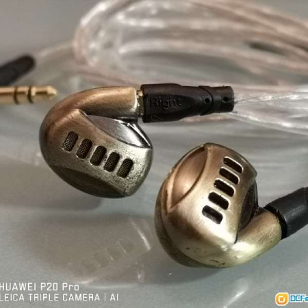 90% 新 BGVP DM5 古銅色 兩鐵兩圈 四單元耳機