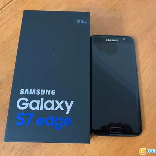 85% new Samsung Galaxy S7 Edge 128g Pearl Black 行貨連單