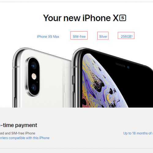 美版 iPhone X Max  256G 黑白金色全新到貨 只需要 9699港幣。