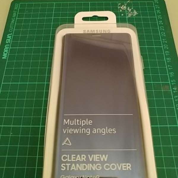 Samsung note 9  Clear View Standing Cover 全透視感應皮套（立架式）藍色