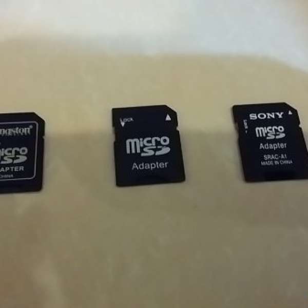 Kingston / Sony 等品牌未用過 Micro-SD 轉 SD 轉換器 (adaptor)