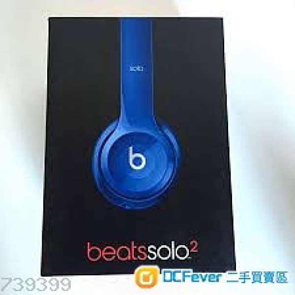 賣 99.9%新 beats solo 2 藍色耳機
